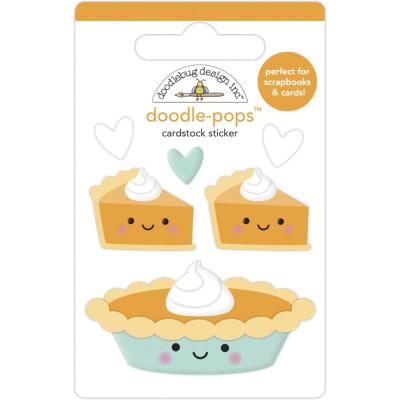 Doodlebug Pumpkin Spice Sticker Doodle-Pops - Pumpkin Pie